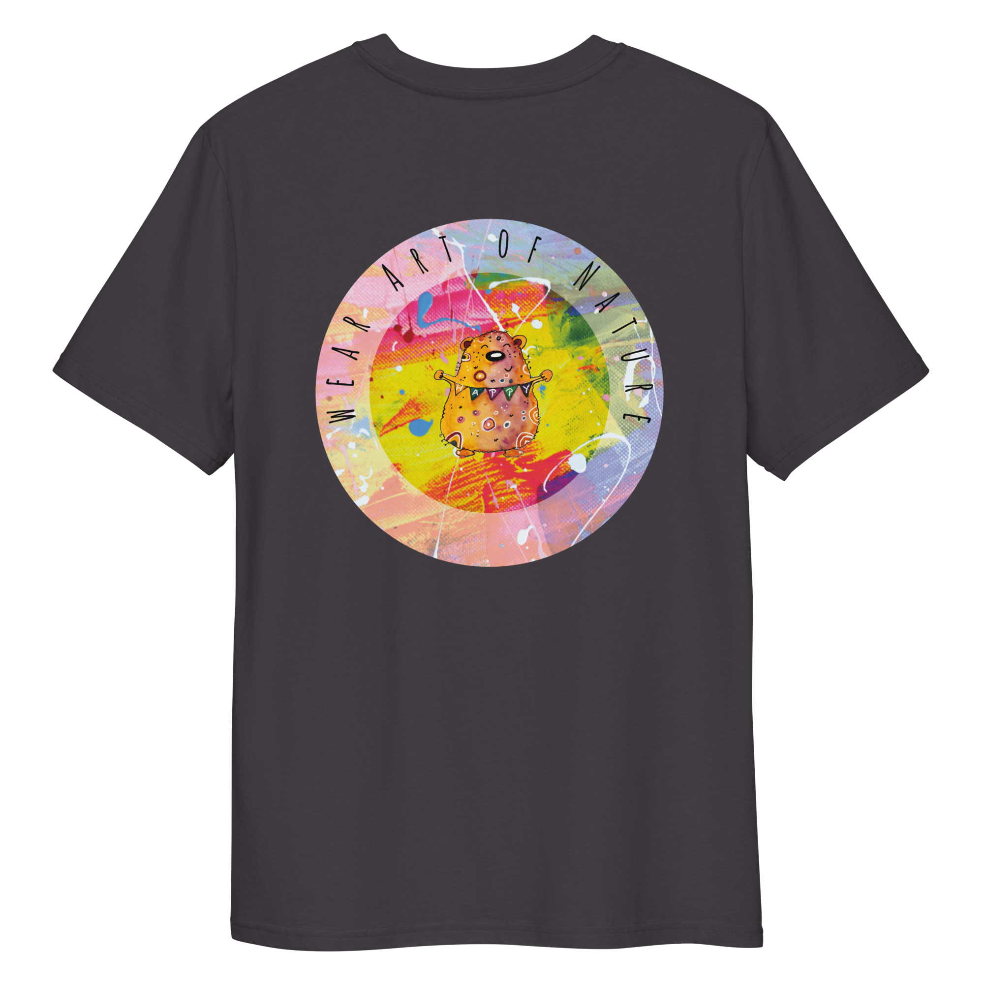 bear round front / backprint t shirt – nachhaltige bio mode von wear art of nature color collection bear round front / backprint t shirt – nachhaltige bio mode von wear art of nature color collection