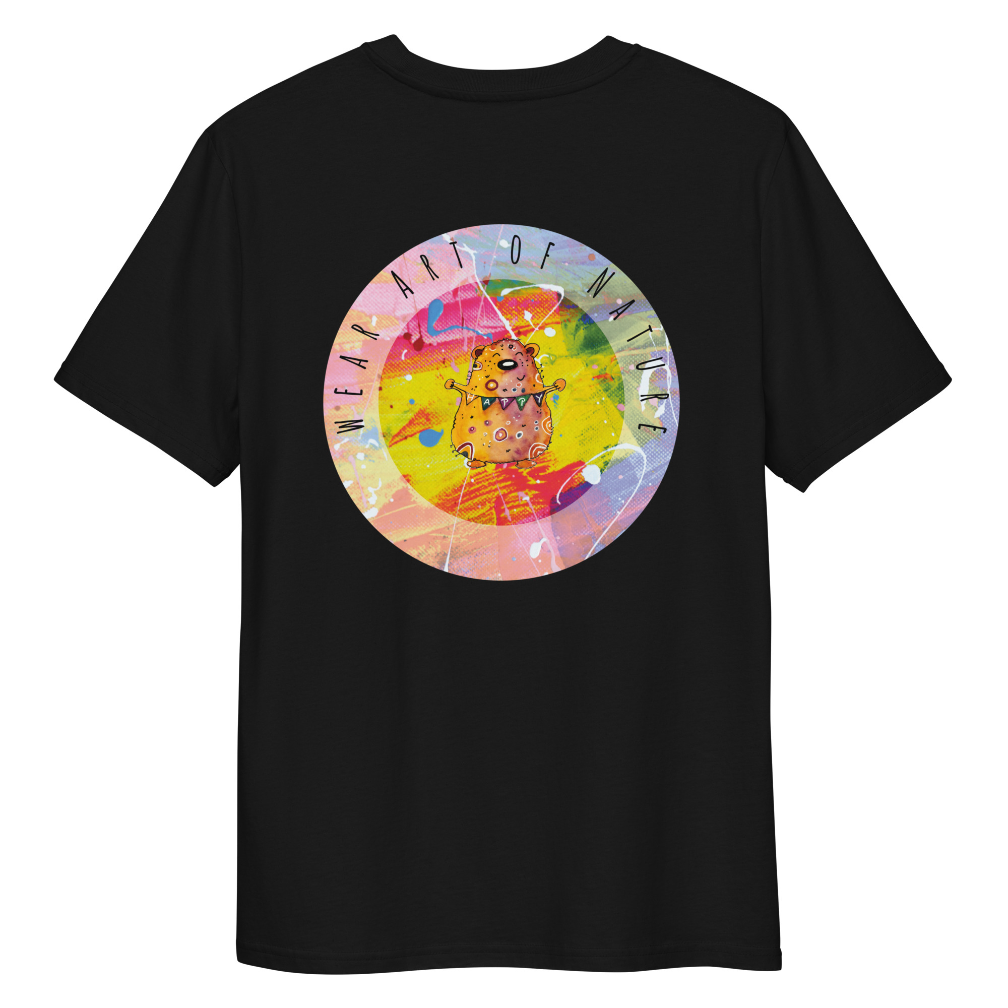 bear round front / backprint t shirt – nachhaltige bio mode von wear art of nature core collection bear round front / backprint t shirt – nachhaltige bio mode von wear art of nature core collection