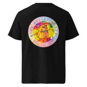 Bear bear round front / backprint t shirt – nachhaltige bio mode von wear art of nature core collection