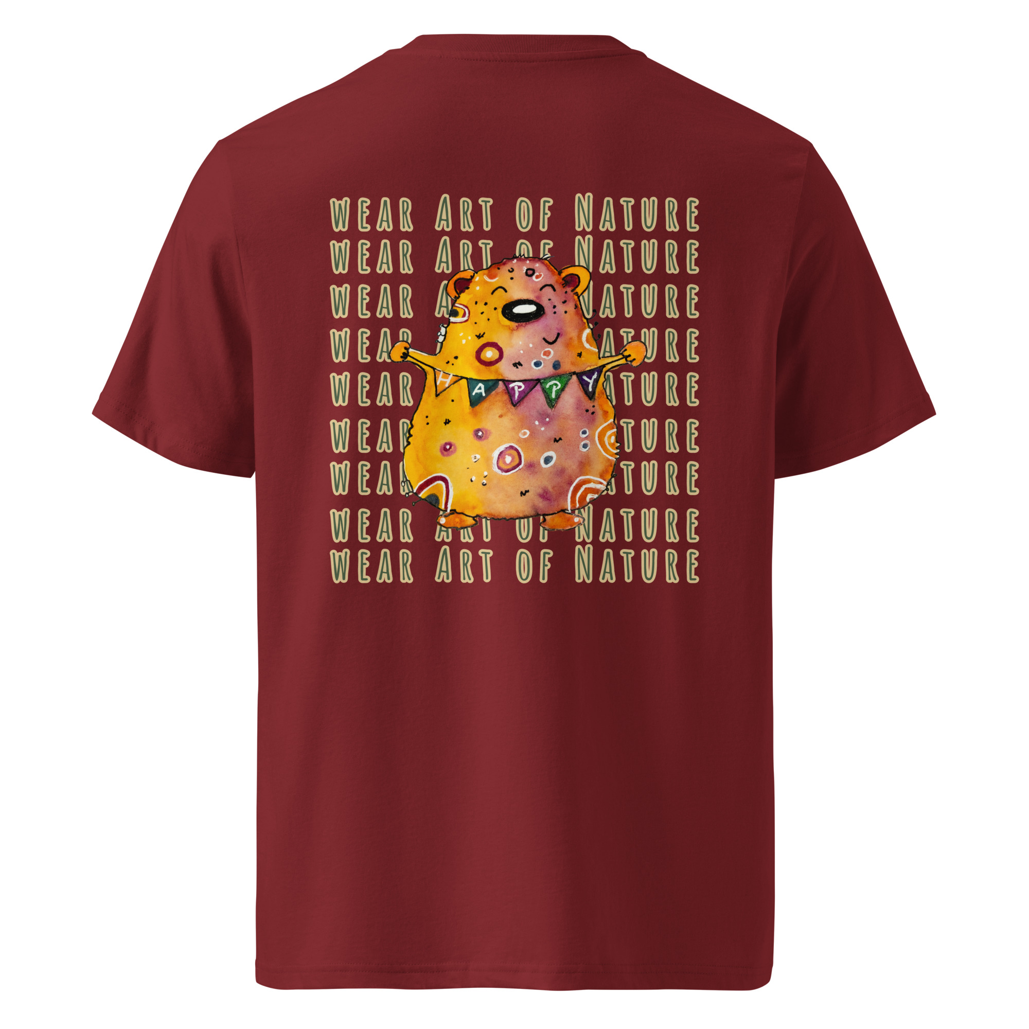 bear x backprint t shirt – nachhaltige bio mode von wear art of nature color collection bear x backprint t shirt – nachhaltige bio mode von wear art of nature color collection