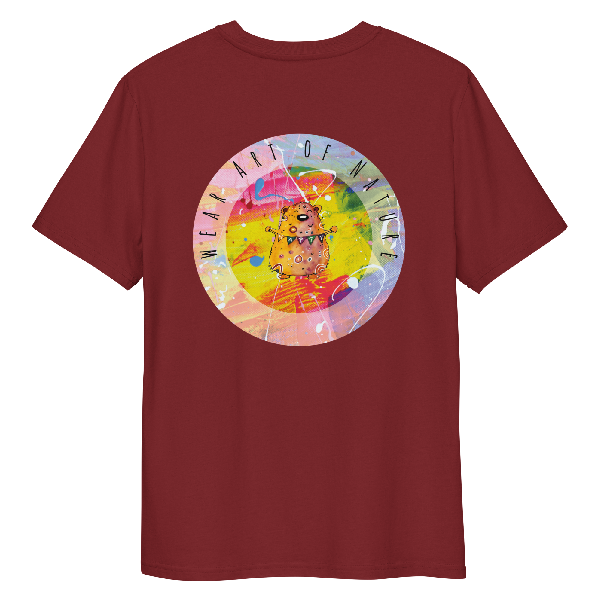 bear round front / backprint t shirt – nachhaltige bio mode von wear art of nature color collection bear round front / backprint t shirt – nachhaltige bio mode von wear art of nature color collection