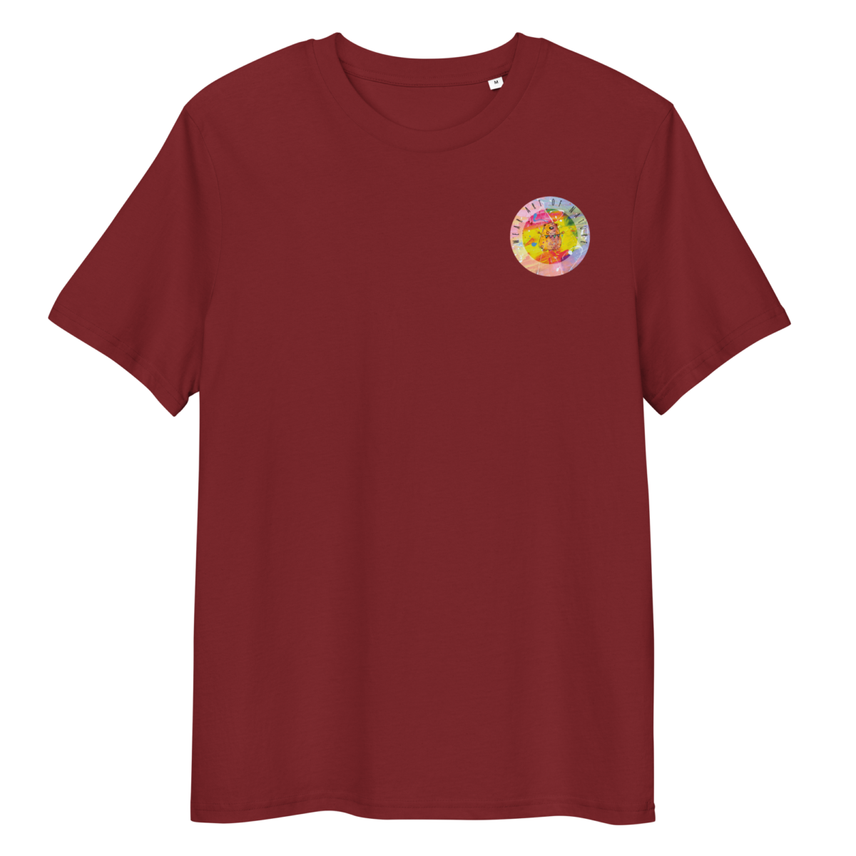 bear round front / backprint t shirt – nachhaltige bio mode von wear art of nature color collection