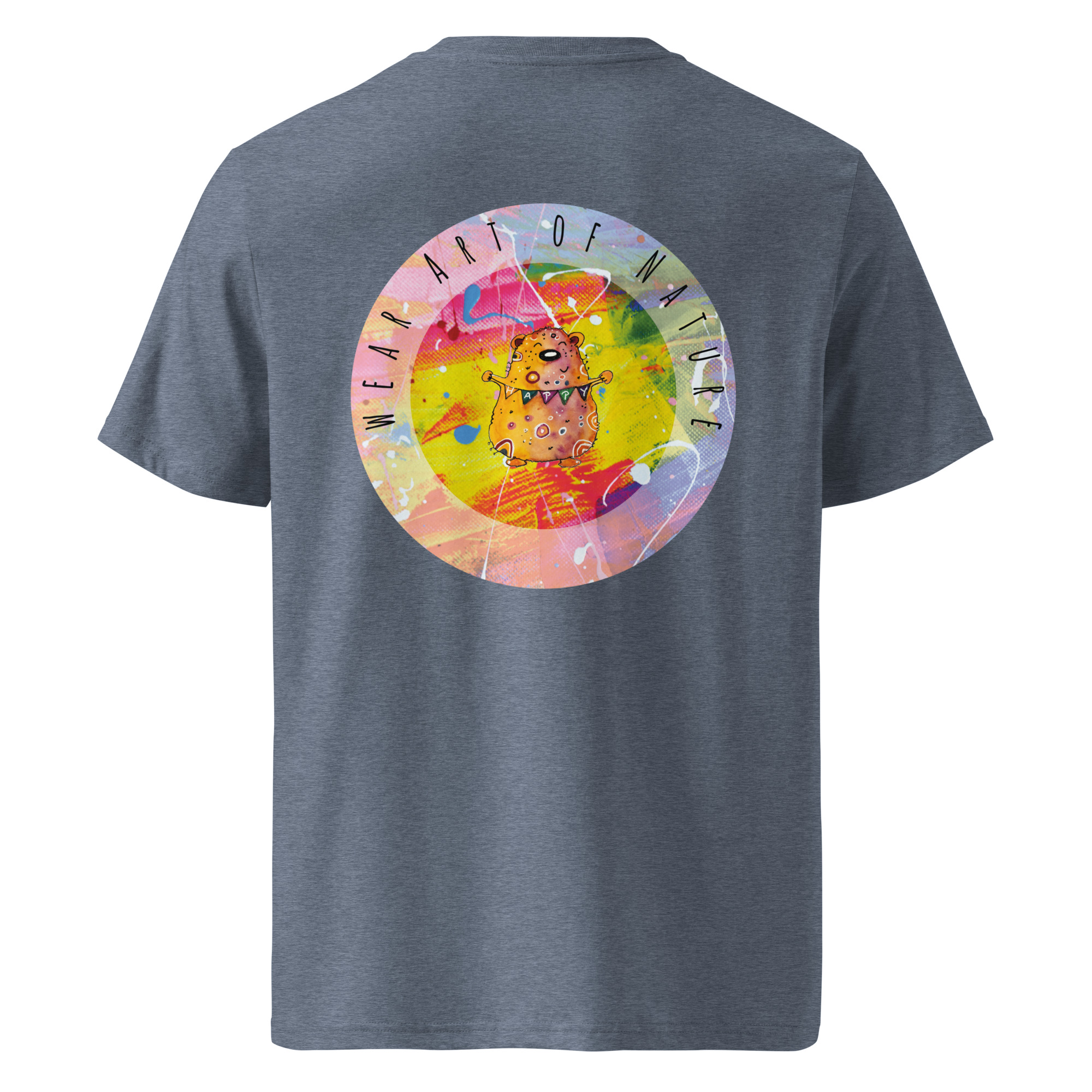 bear round front / backprint t shirt – nachhaltige bio mode von wear art of nature color collection bear round front / backprint t shirt – nachhaltige bio mode von wear art of nature color collection