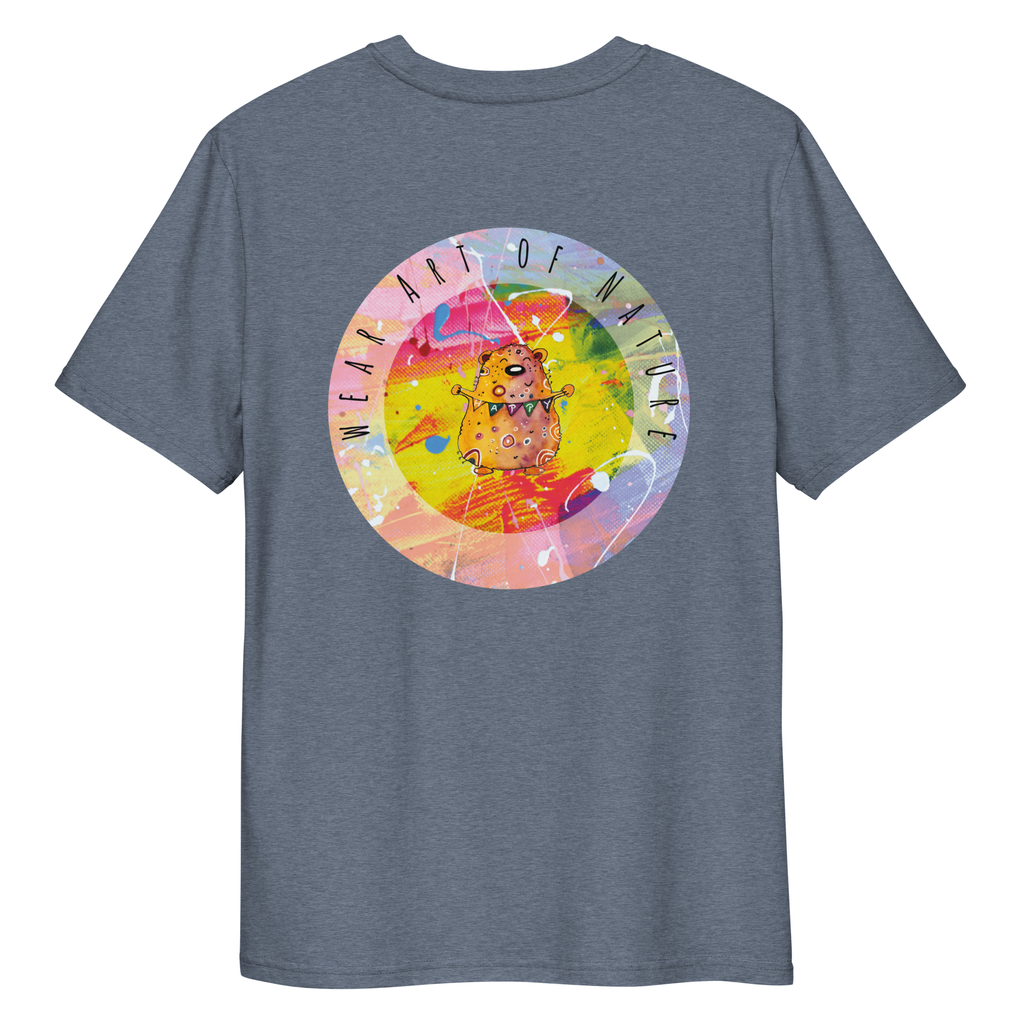 bear round front / backprint t shirt – nachhaltige bio mode von wear art of nature color collection bear round front / backprint t shirt – nachhaltige bio mode von wear art of nature color collection