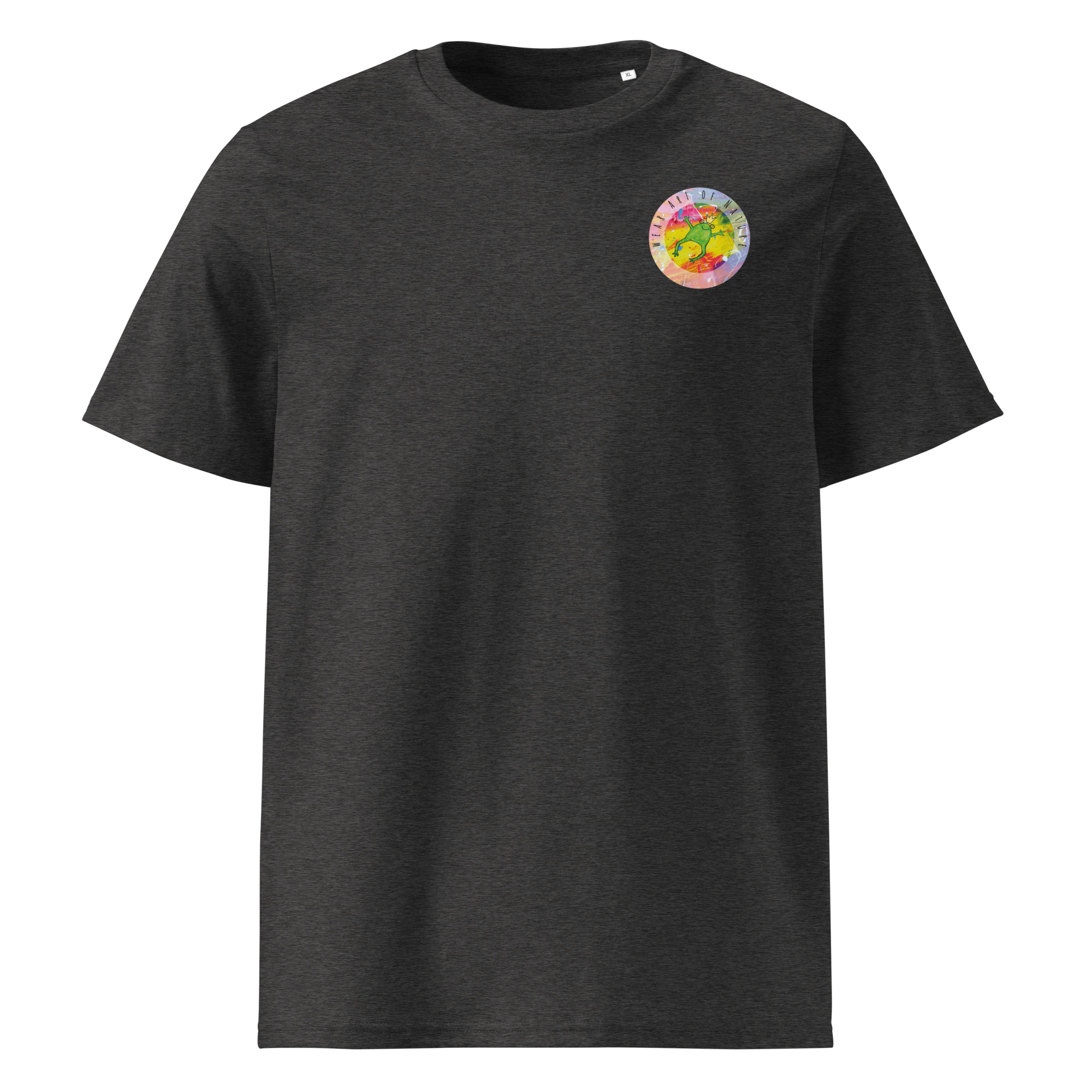 frog round front / backprint t shirt – nachhaltige bio mode von wear art of nature core collection frog round front / backprint t shirt – nachhaltige bio mode von wear art of nature core collection