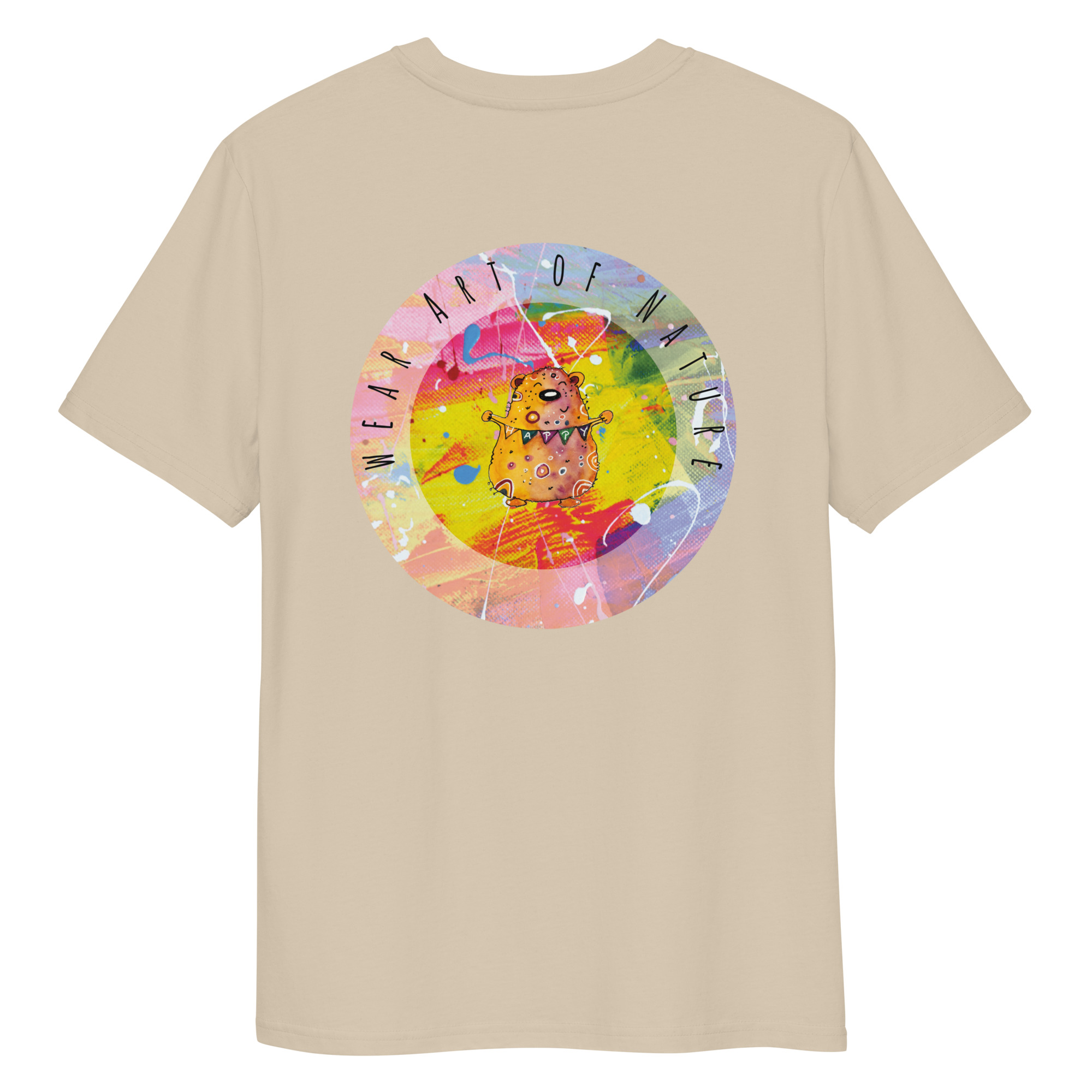 bear round front / backprint t shirt – nachhaltige bio mode von wear art of nature core collection bear round front / backprint t shirt – nachhaltige bio mode von wear art of nature core collection
