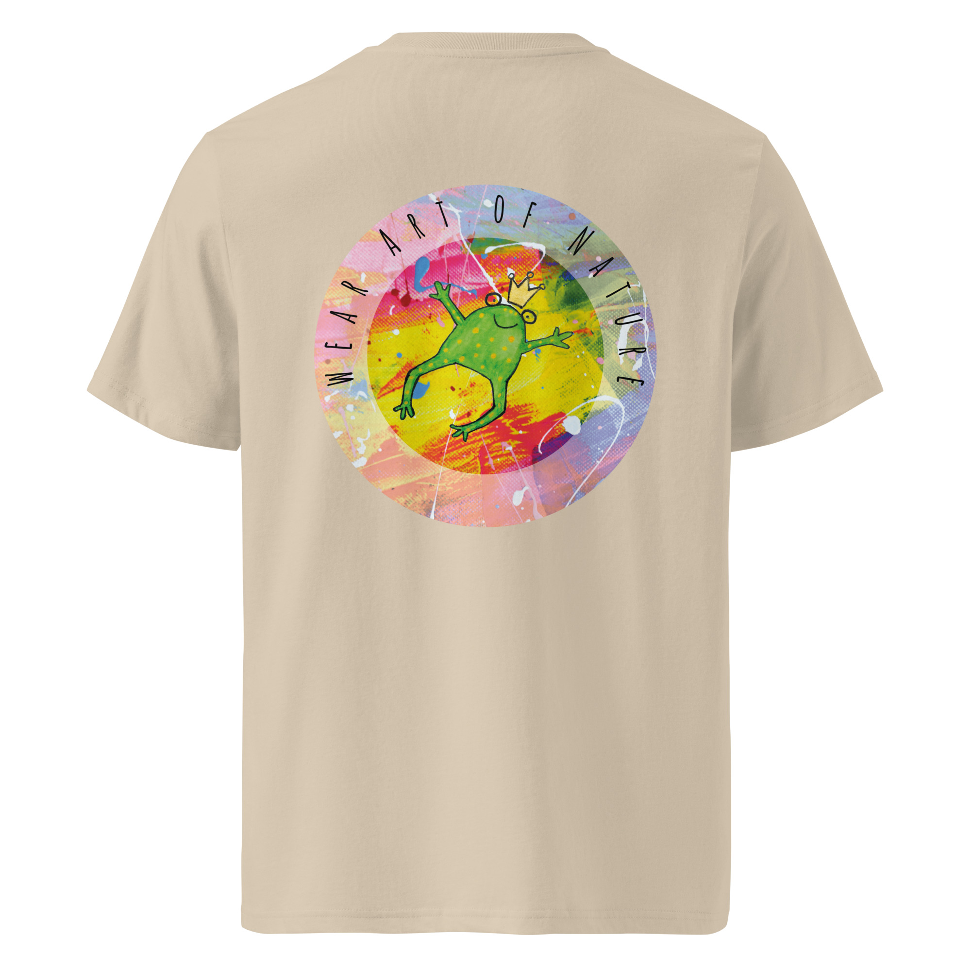 frog round front / backprint t shirt – nachhaltige bio mode von wear art of nature core collection frog round front / backprint t shirt – nachhaltige bio mode von wear art of nature core collection