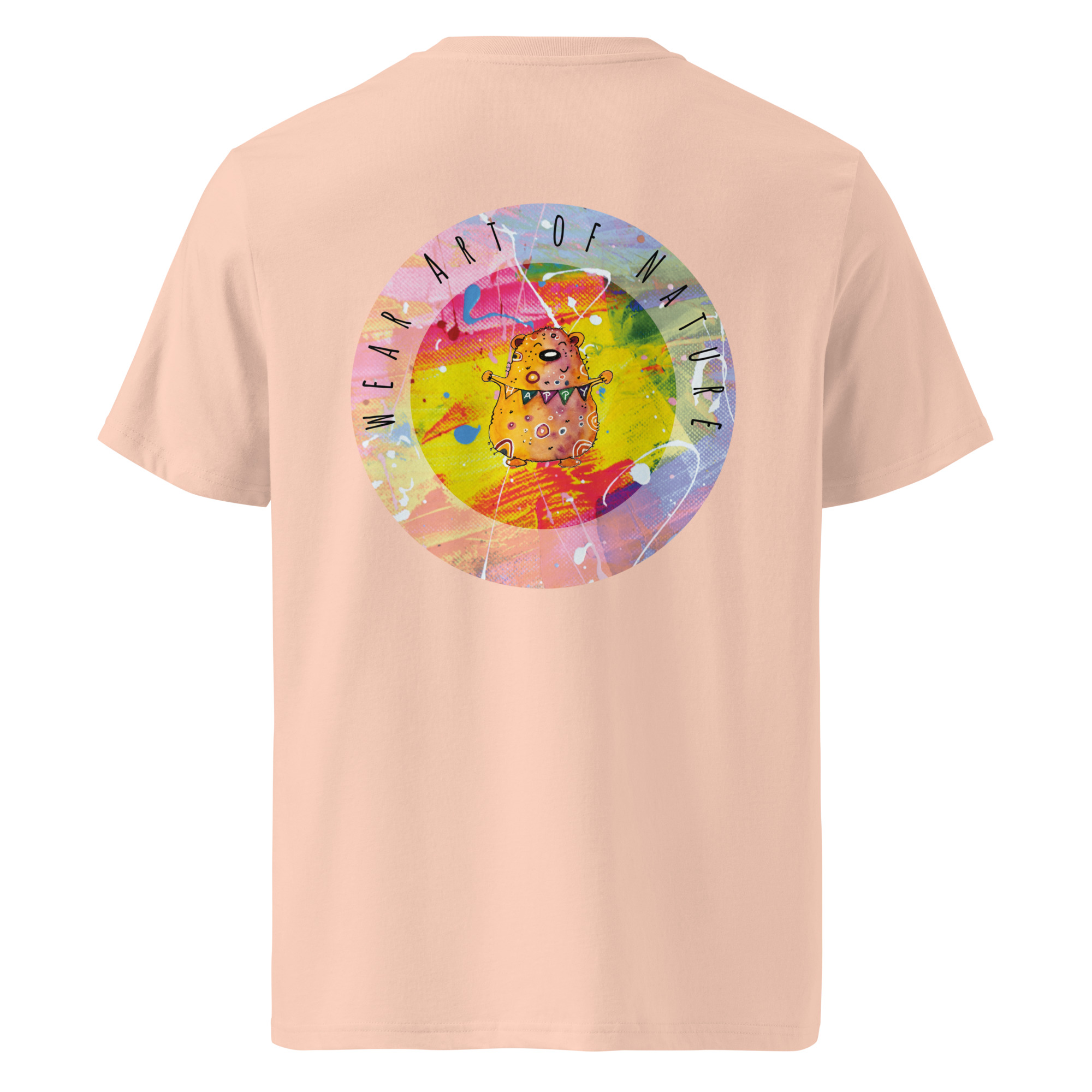bear round front / backprint t shirt – nachhaltige bio mode von wear art of nature color collection bear round front / backprint t shirt – nachhaltige bio mode von wear art of nature color collection