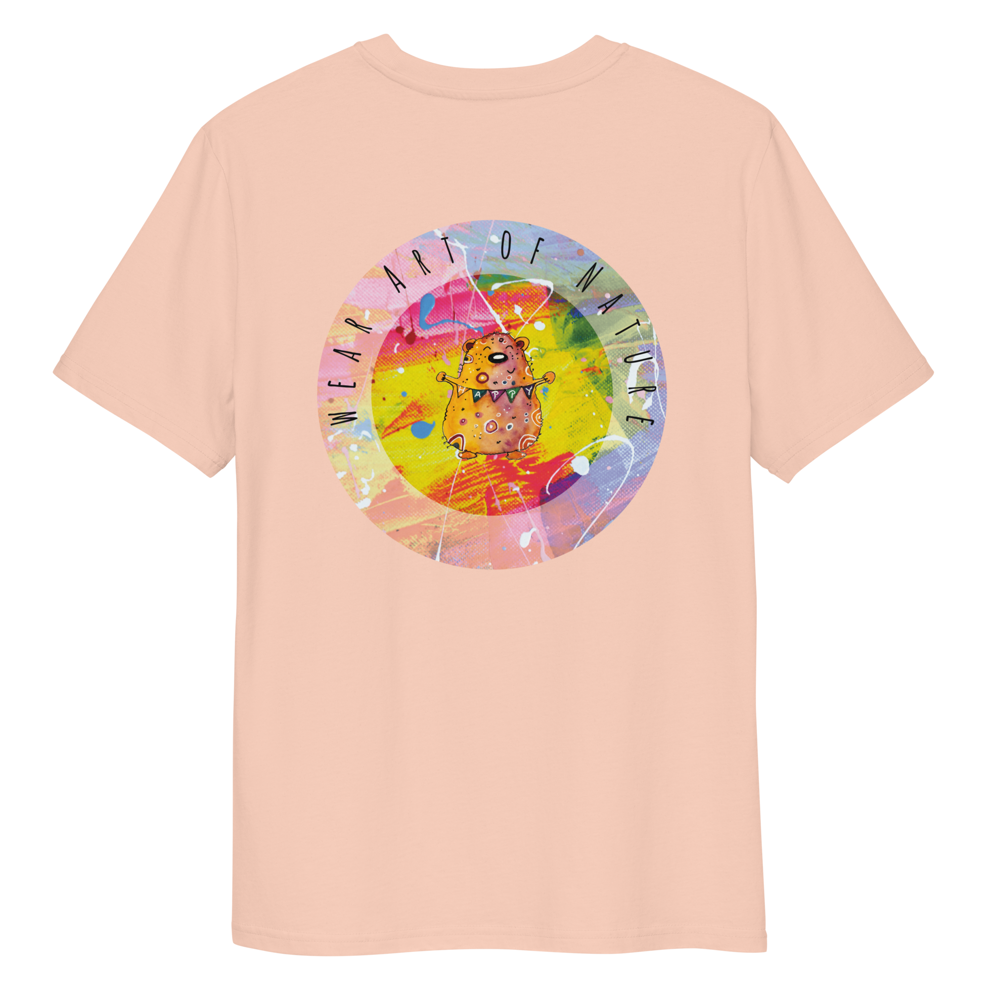 bear round front / backprint t shirt – nachhaltige bio mode von wear art of nature color collection bear round front / backprint t shirt – nachhaltige bio mode von wear art of nature color collection
