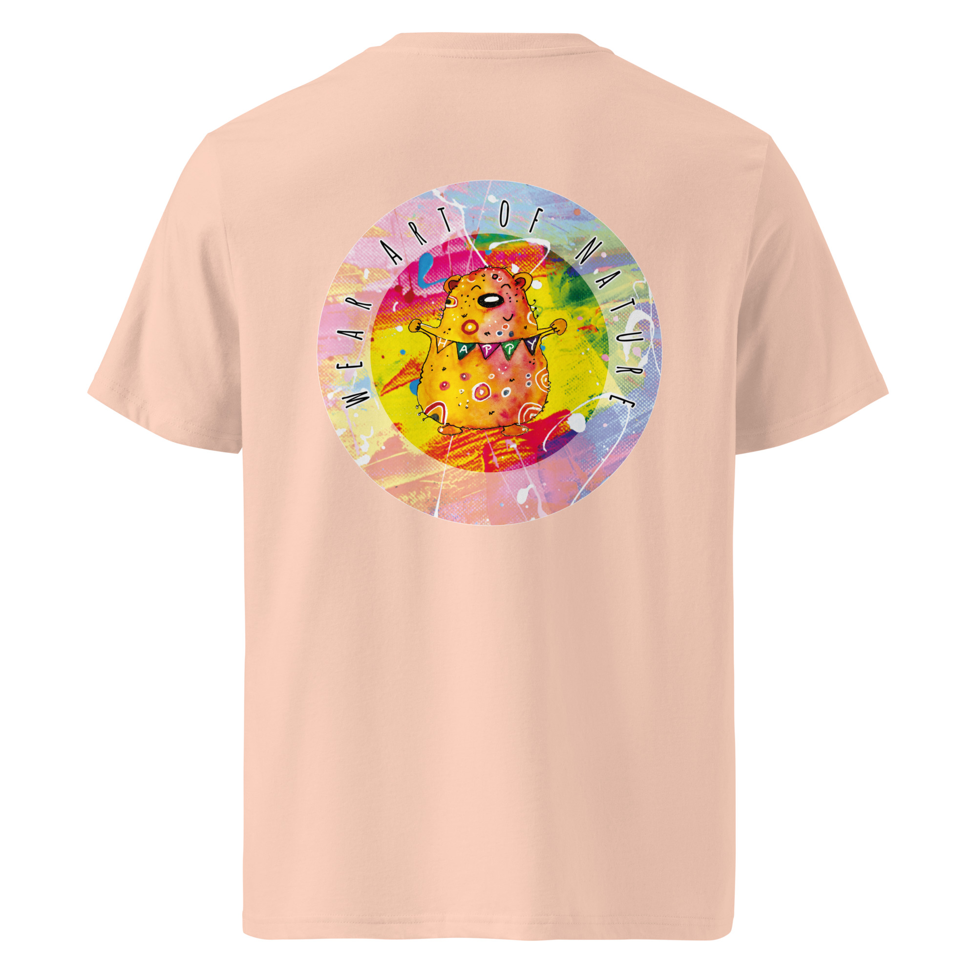 bear round front / backprint t shirt – nachhaltige bio mode von wear art of nature color collection bear round front / backprint t shirt – nachhaltige bio mode von wear art of nature color collection