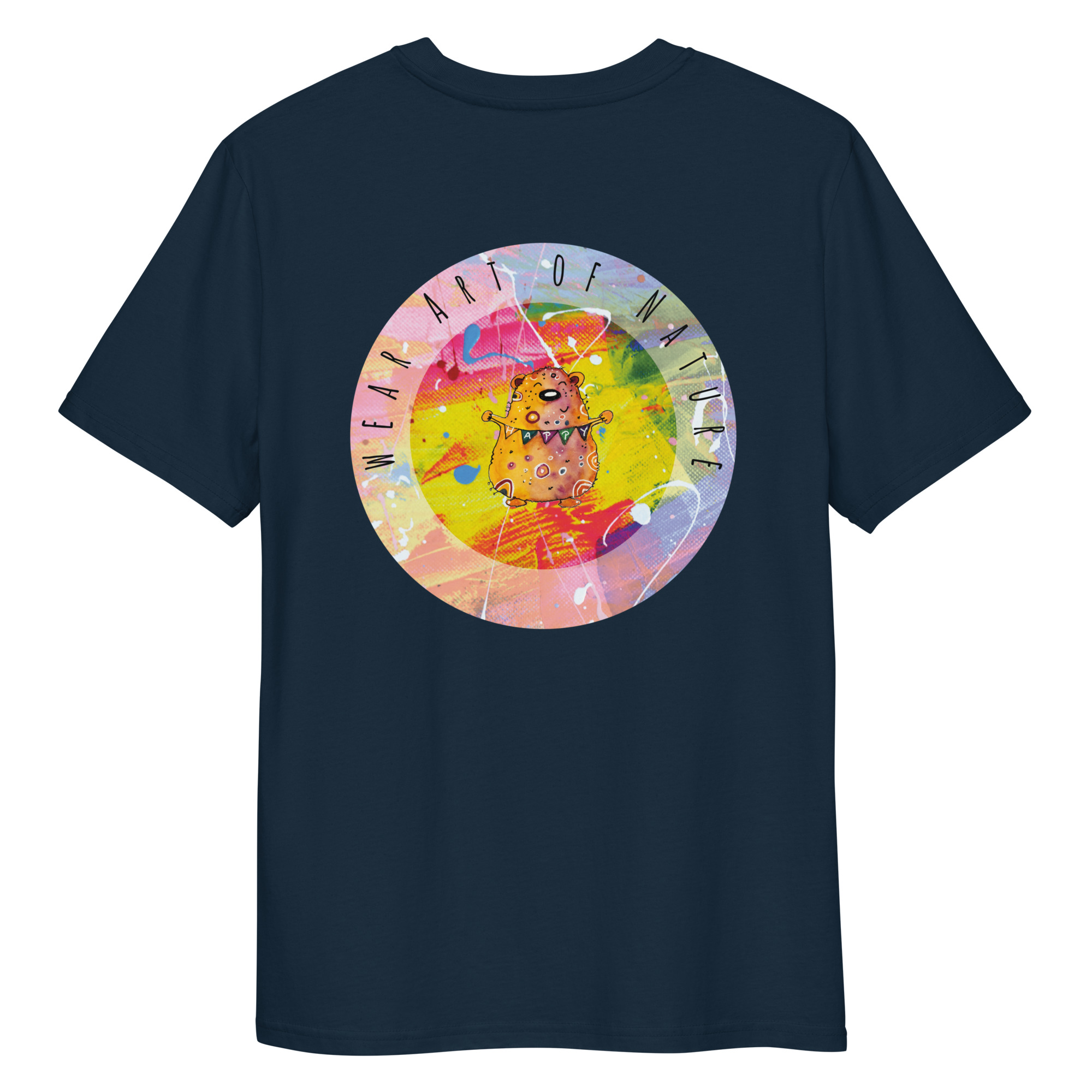 bear round front / backprint t shirt – nachhaltige bio mode von wear art of nature core collection bear round front / backprint t shirt – nachhaltige bio mode von wear art of nature core collection
