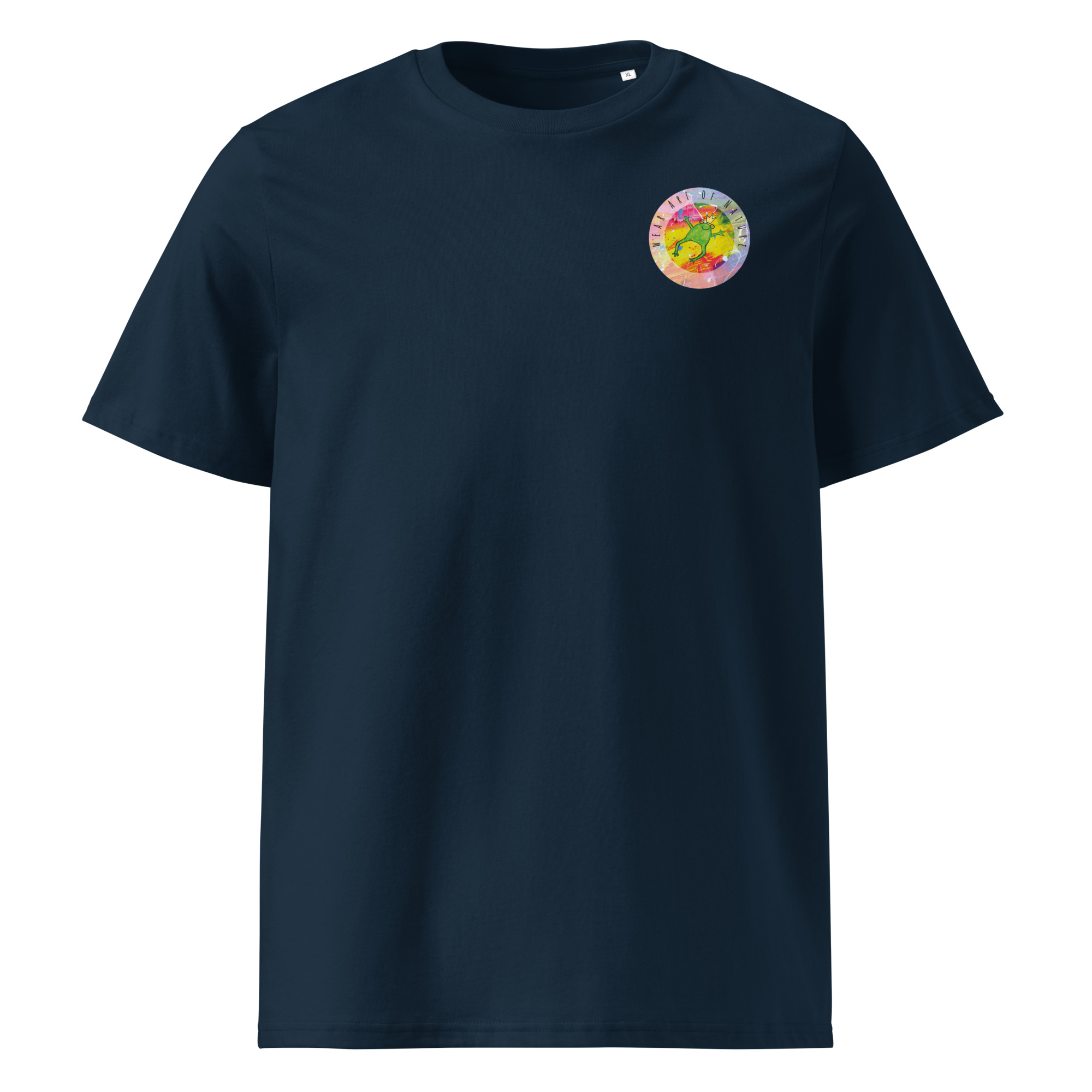 frog round front / backprint t shirt – nachhaltige bio mode von wear art of nature core collection frog round front / backprint t shirt – nachhaltige bio mode von wear art of nature core collection