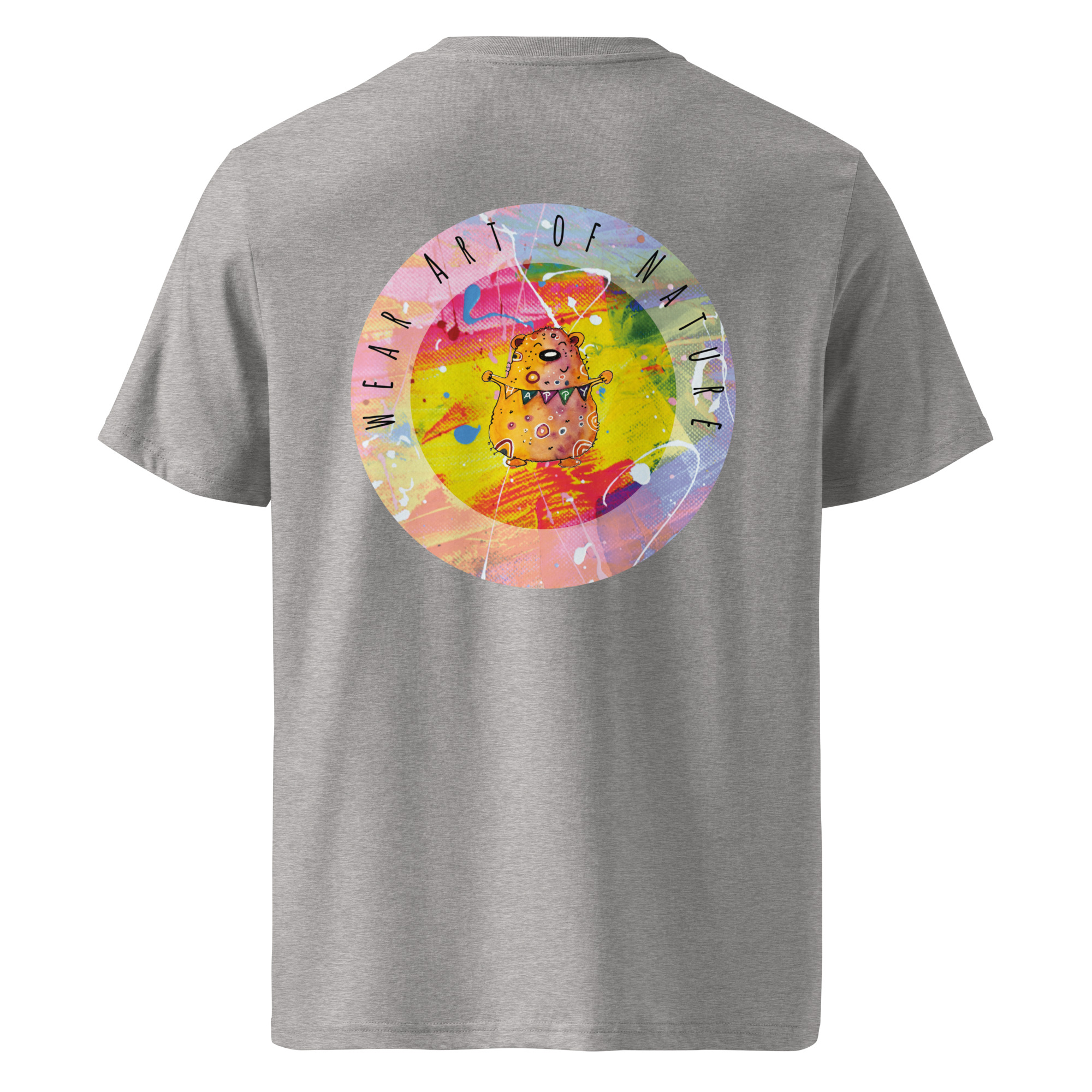 bear round front / backprint t shirt – nachhaltige bio mode von wear art of nature core collection bear round front / backprint t shirt – nachhaltige bio mode von wear art of nature core collection