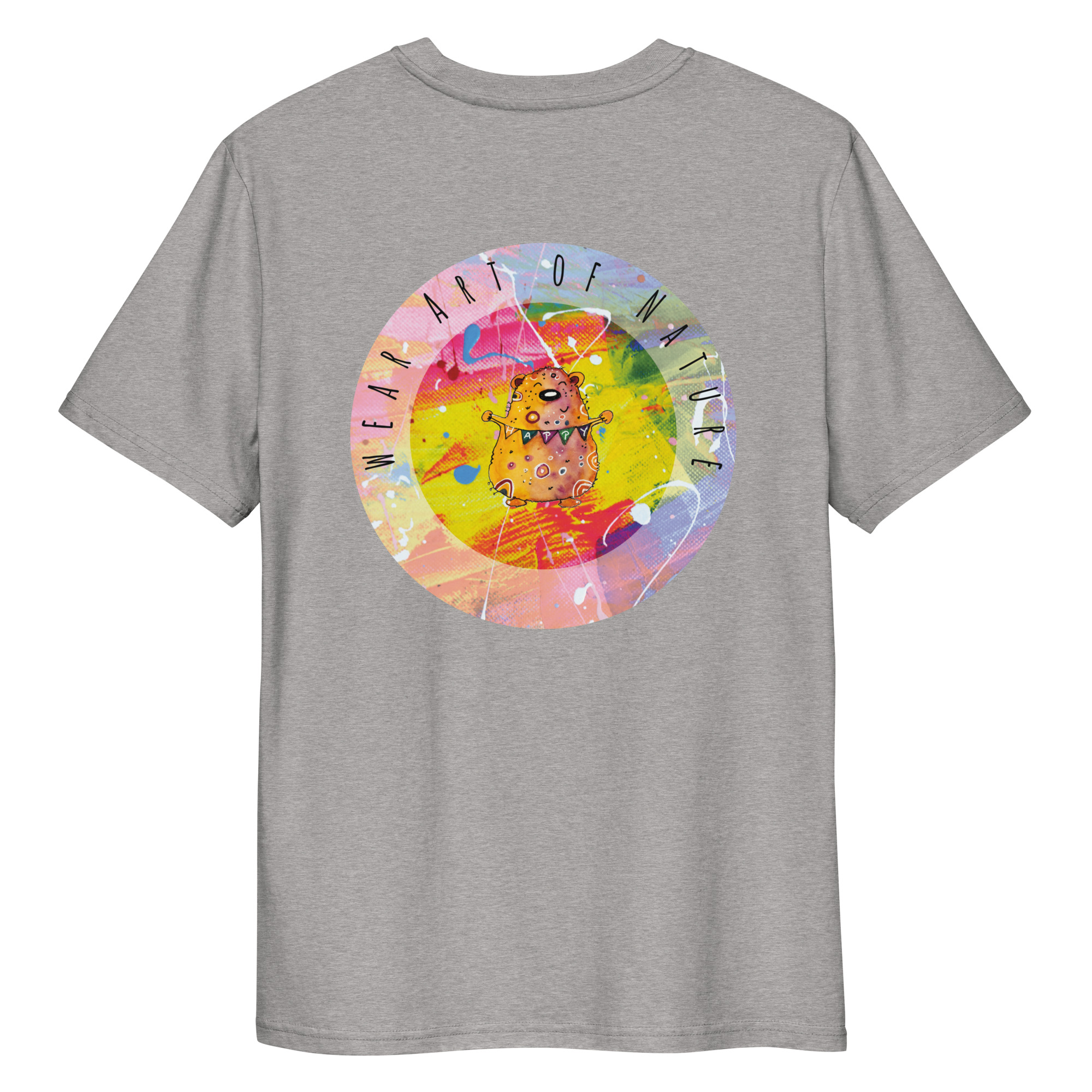 bear round front / backprint t shirt – nachhaltige bio mode von wear art of nature core collection bear round front / backprint t shirt – nachhaltige bio mode von wear art of nature core collection