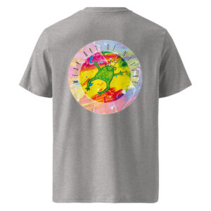 frog round front / backprint t shirt – nachhaltige bio mode von wear art of nature core collection