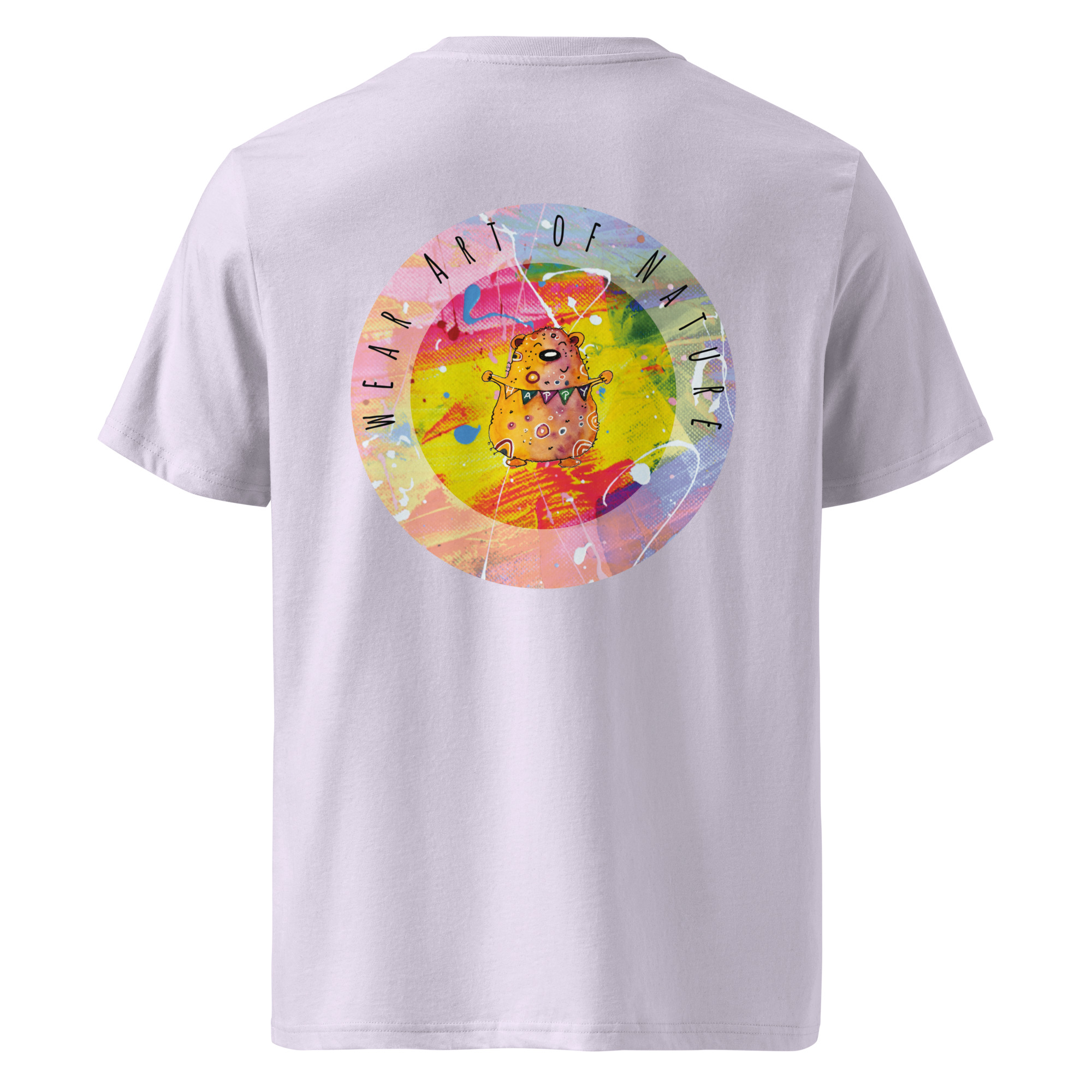 bear round front / backprint t shirt – nachhaltige bio mode von wear art of nature color collection bear round front / backprint t shirt – nachhaltige bio mode von wear art of nature color collection