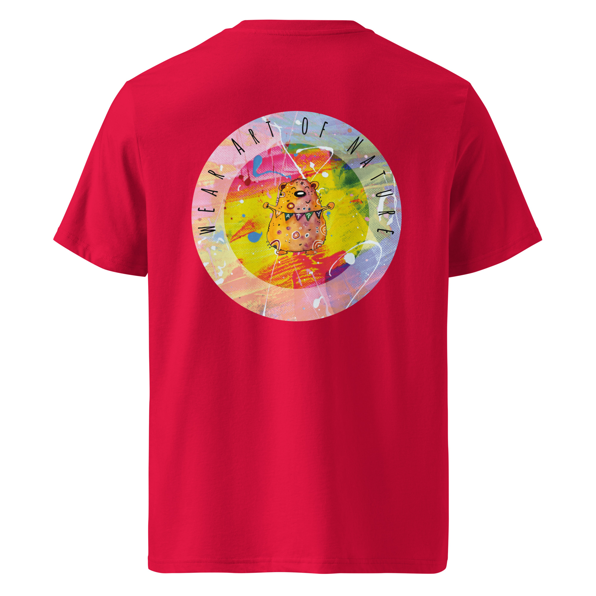 bear round front / backprint t shirt – nachhaltige bio mode von wear art of nature color collection bear round front / backprint t shirt – nachhaltige bio mode von wear art of nature color collection