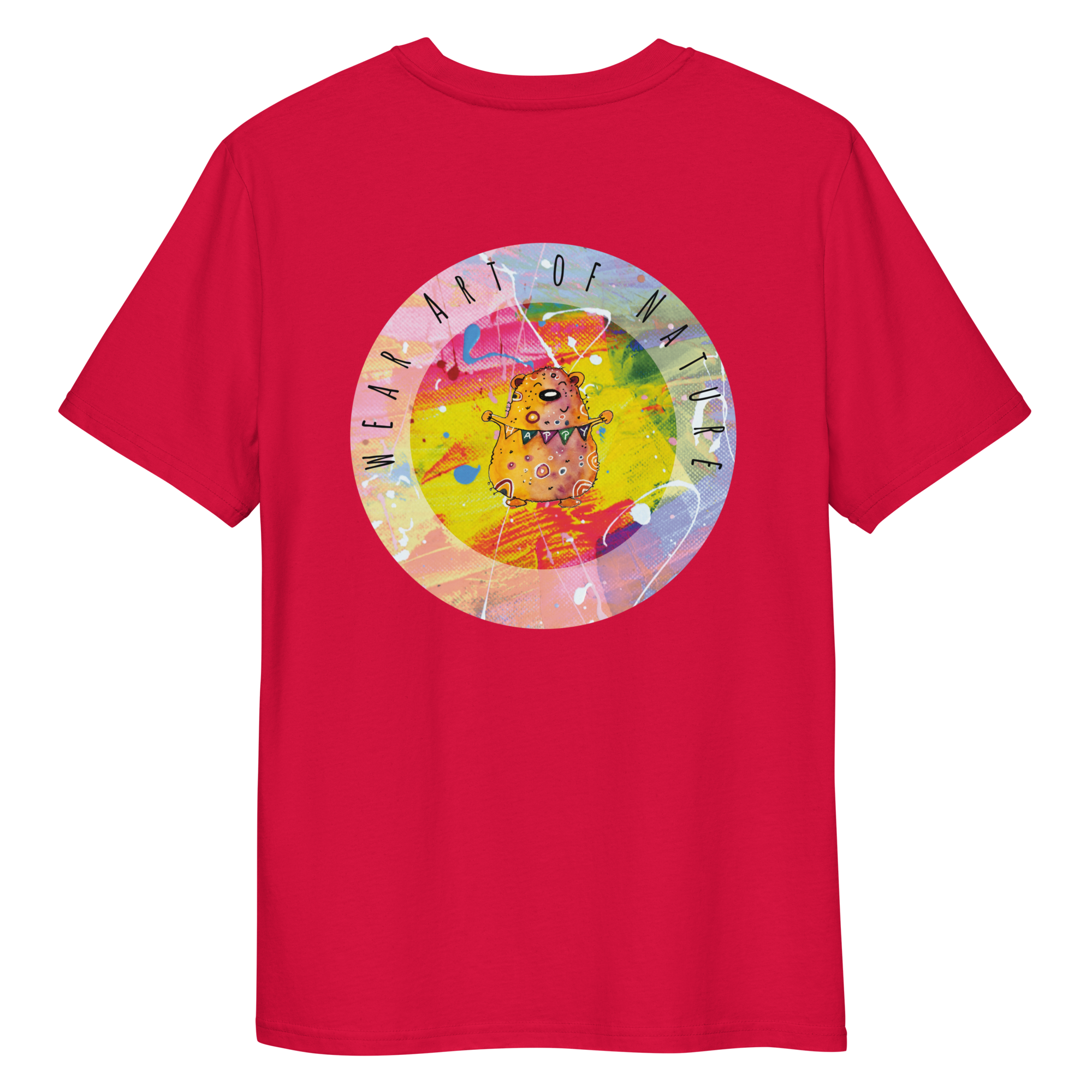 bear round front / backprint t shirt – nachhaltige bio mode von wear art of nature color collection bear round front / backprint t shirt – nachhaltige bio mode von wear art of nature color collection