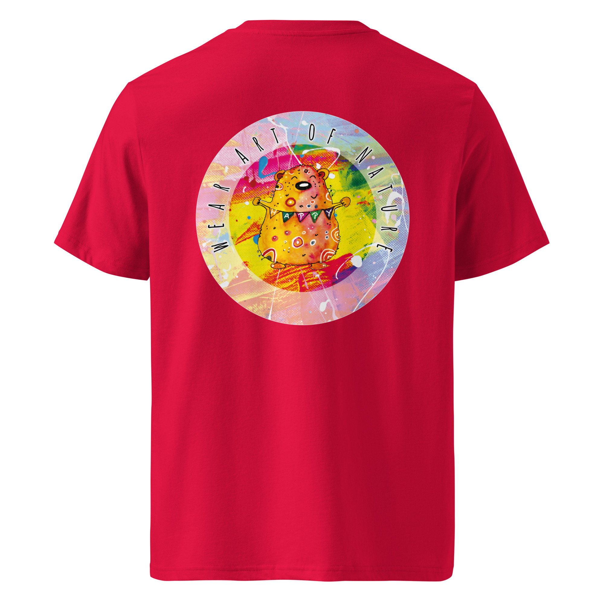 bear round front / backprint t shirt – nachhaltige bio mode von wear art of nature color collection bear round front / backprint t shirt – nachhaltige bio mode von wear art of nature color collection