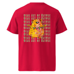 Bear bear x backprint t shirt – nachhaltige bio mode von wear art of nature color collection