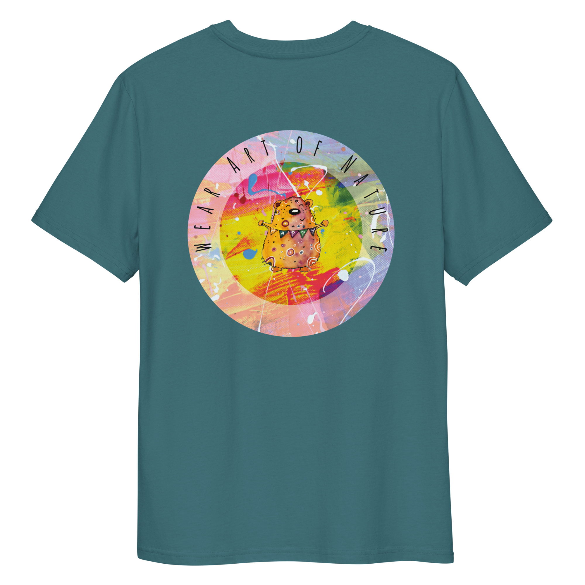 bear round front / backprint t shirt – nachhaltige bio mode von wear art of nature color collection bear round front / backprint t shirt – nachhaltige bio mode von wear art of nature color collection