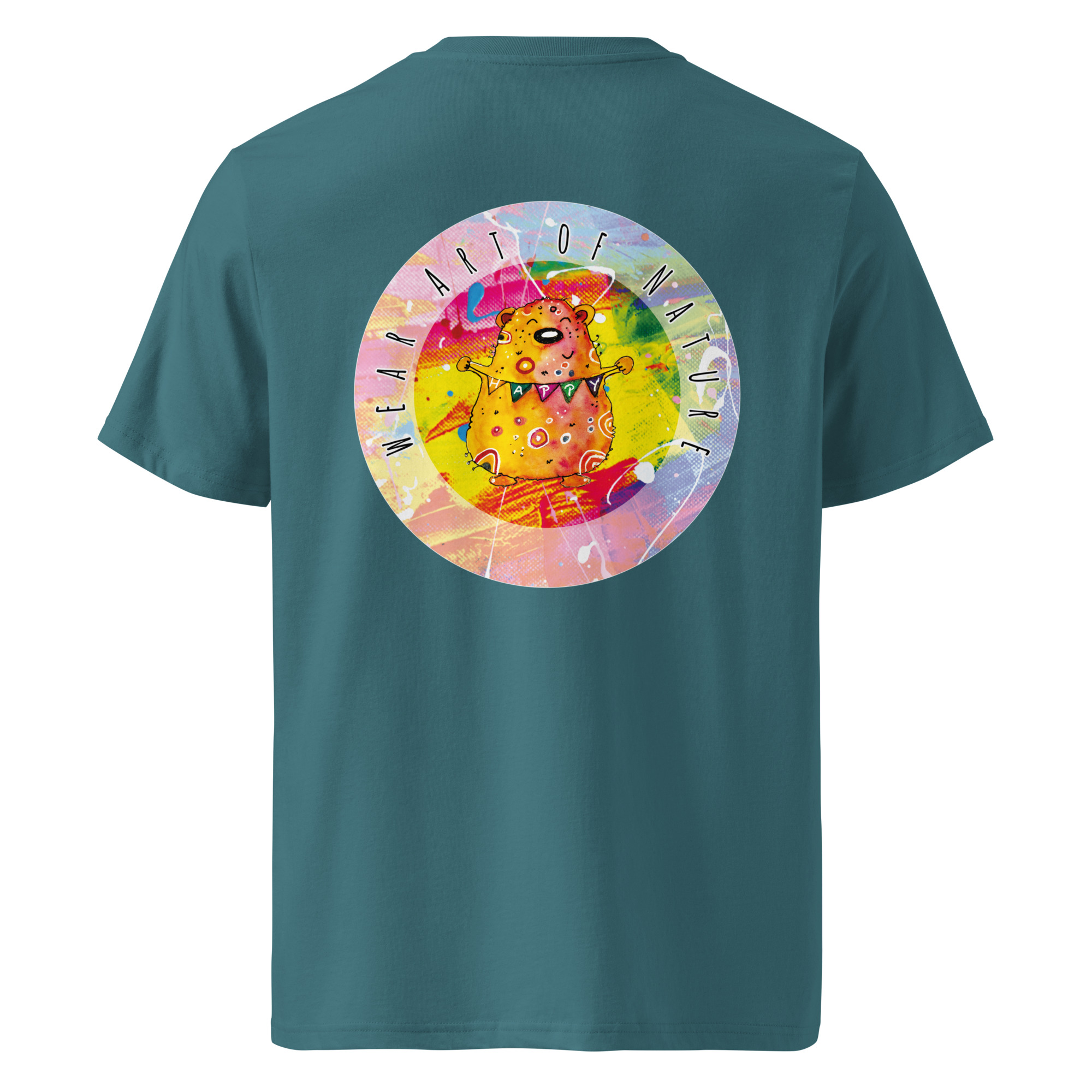 bear round front / backprint t shirt – nachhaltige bio mode von wear art of nature color collection bear round front / backprint t shirt – nachhaltige bio mode von wear art of nature color collection