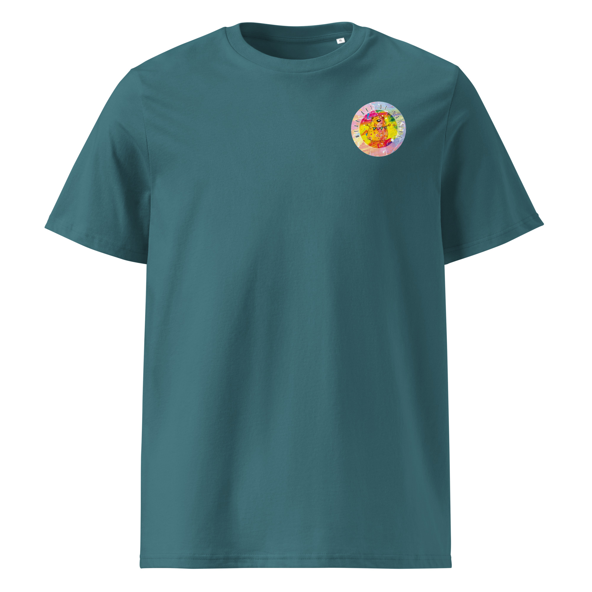 bear round front / backprint t shirt – nachhaltige bio mode von wear art of nature color collection bear round front / backprint t shirt – nachhaltige bio mode von wear art of nature color collection