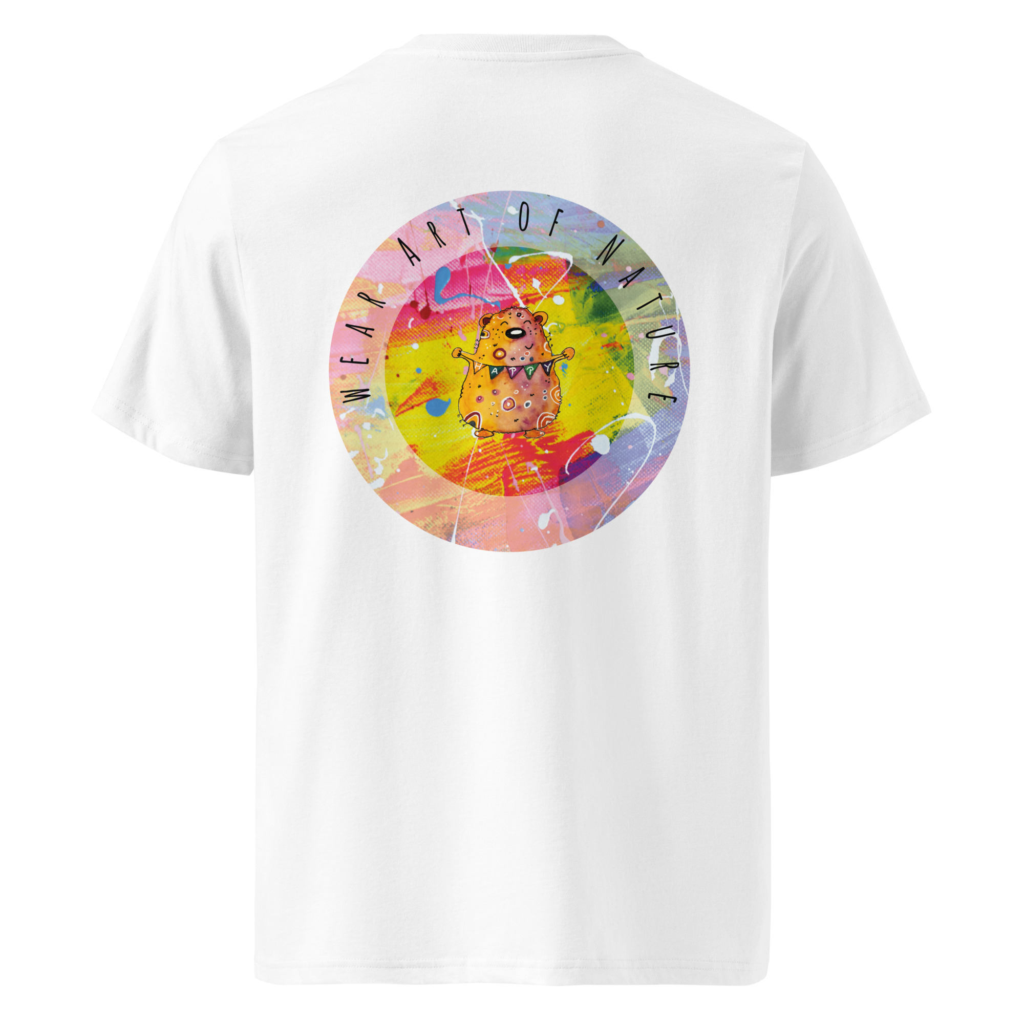 bear round front / backprint t shirt – nachhaltige bio mode von wear art of nature core collection bear round front / backprint t shirt – nachhaltige bio mode von wear art of nature core collection