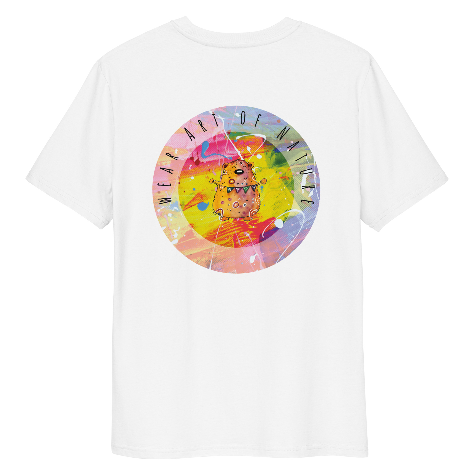 bear round front / backprint t shirt – nachhaltige bio mode von wear art of nature core collection bear round front / backprint t shirt – nachhaltige bio mode von wear art of nature core collection