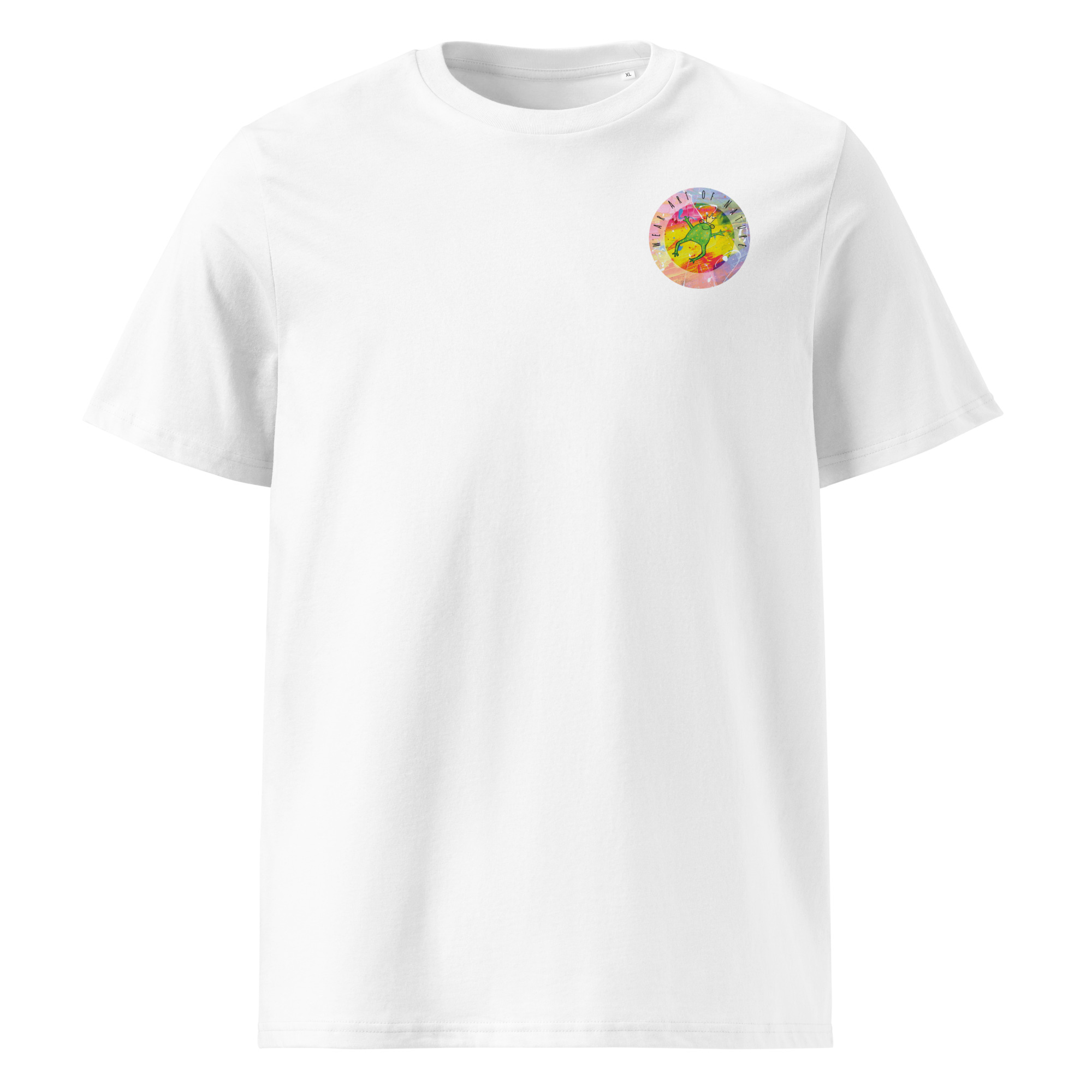 frog round front / backprint t shirt – nachhaltige bio mode von wear art of nature core collection frog round front / backprint t shirt – nachhaltige bio mode von wear art of nature core collection